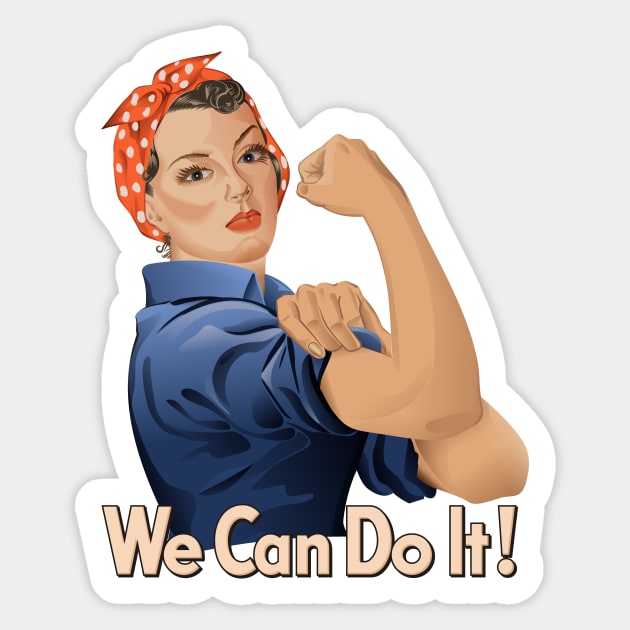 Rosie the Riveter Sticker by sifis